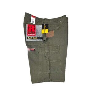 NWT Men's Wrangler Riggs Workwear Outdoors Ripstop Ranger Cargo Shorts Loden 40